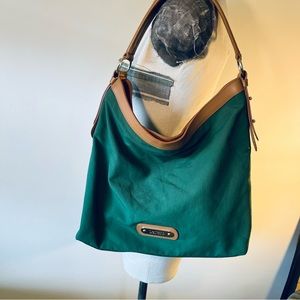 DAVEY’s Worcester Mass Green Shoulder bag  | Vintage 1970's | Y2K | Mid Century